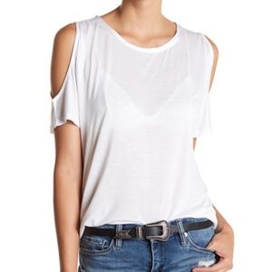 NWT PAIGE Tamsin Cold Shoulder Tee